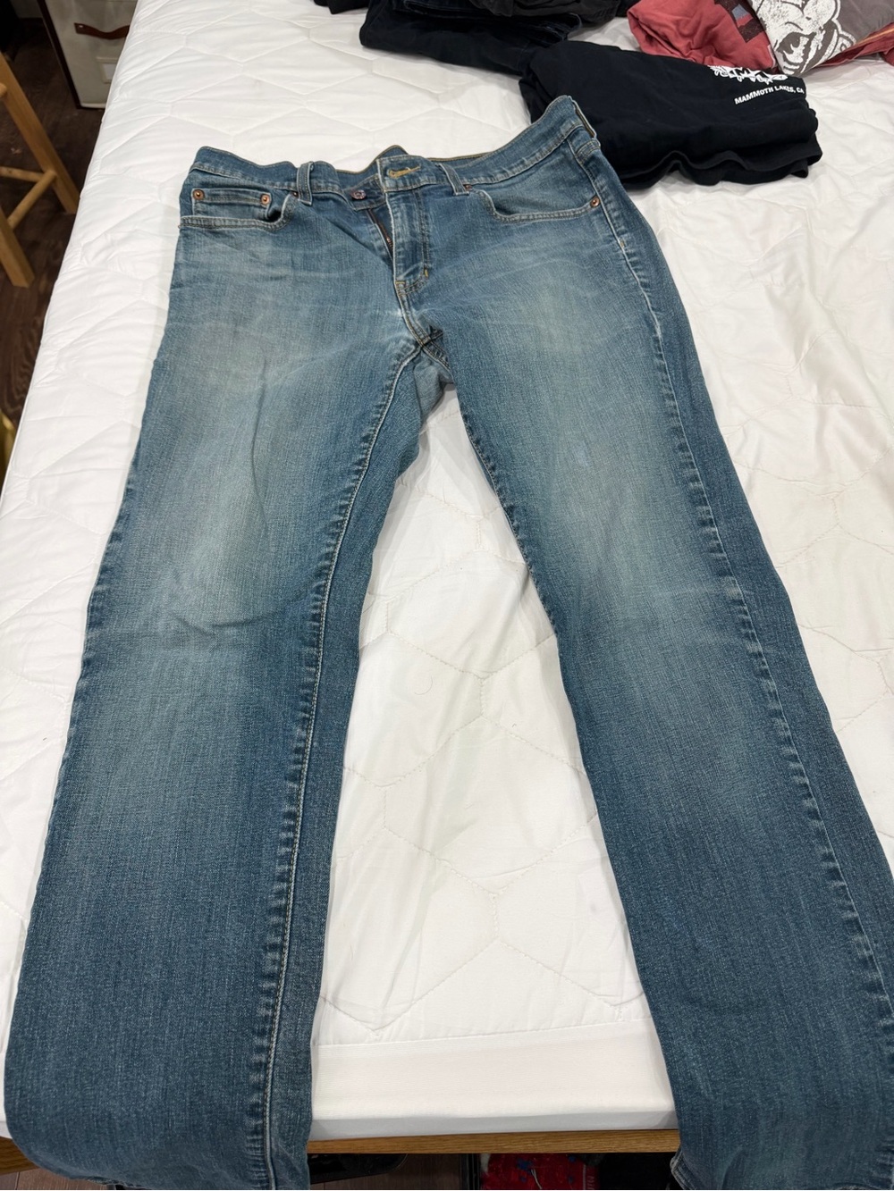 American Eagle Outfitters Men's Light Blue Straight Jeans